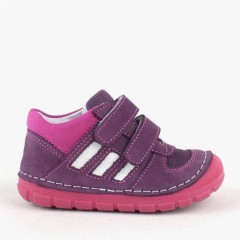 Genuine Leather Purple First Step Baby Girls Shoes 100316954