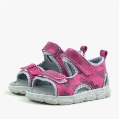 Wisps Genuine Leather Pink Camouflage Baby Sandals 100352434