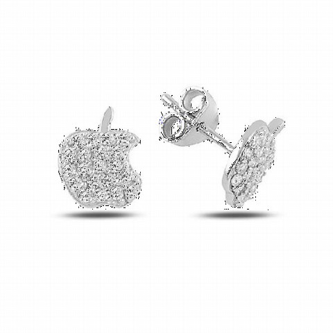 Jewelry & Watches - Apple Model Silver Earrings 100347112 - Turkey