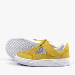 Bheem Genuine Leather Yellow Baby Sneaker Sandals 100352457