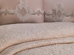 Roman French Guipure Blanket Set Cappucino 100331382