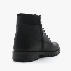 Black Winter Boots Genuine Leather Booties Neson 100278672