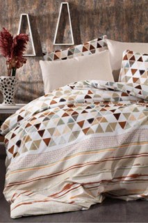 Dowry Land Mix Double Duvet Cover Set Brown 100332503
