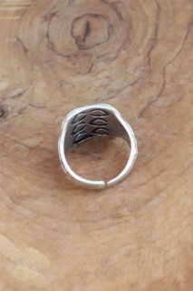Motif Silver Color Adjustable Men's Ring 100327460