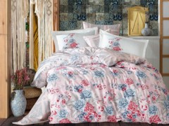 Bedding - طقم غطاء لحاف مزدوج فلورنتينا رمادي 100260203 - Turkey