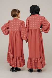 Young Girl Tassel Detailed Pompom Dress 100352560
