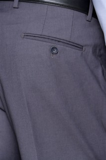 Men's Smoked Estrella Dynamic Fit Comfortable Cut Fabric Trousers 100351298