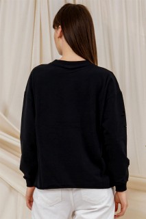 Women's Laser Cut Printed Sweatshirt 100326323
