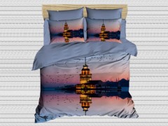 Double Four Seasons Set - Best Class Digital bedrucktes 3D-Bettbezug-Set für Doppelbetten Maiden's Tower 100257749 - Turkey