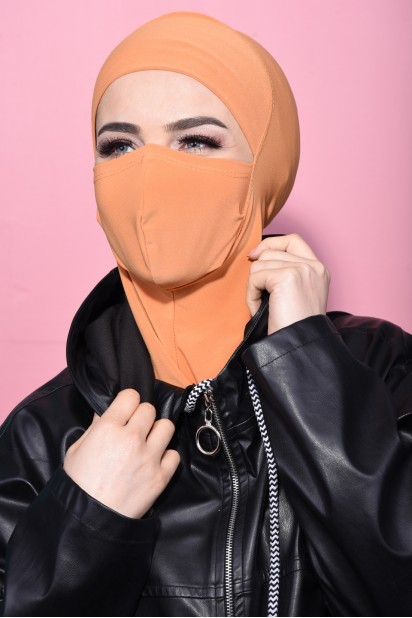 Masked Sport Hijab Mustard Yellow 100285366