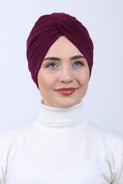 Woman - Knot Bonnet Plum 100285318 - Turkey