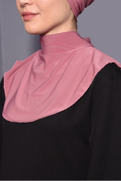 Snap Fastener Hijab Collar Dried Rose 100285599