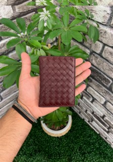 Wallet - Guard Handmade Claret Red Leather Card Holder 100345510 - Turkey