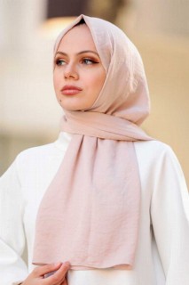 Shawl - Beige Hijab Shawl 100337016 - Turkey