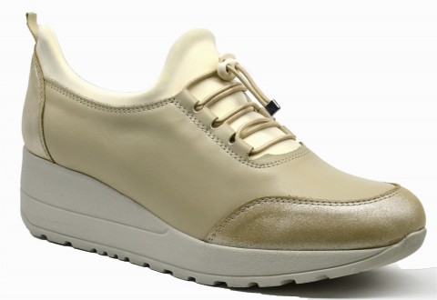 Sneakers & Sports - COMFOREVO DAILY - AST BEIGE - WOMEN'S SHOES,Leather Shoes 100325306 - Turkey