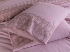 French Lace Wave Dowry Duvet Cover Set Gray 100331896