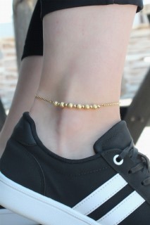 Anklet - Gold Color Steel Anklet 100327696 - Turkey