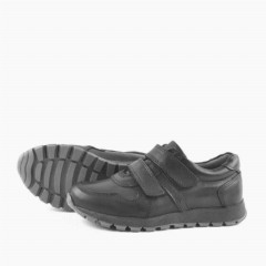 Black Velcro Boy's Sports School Shoe 100278838