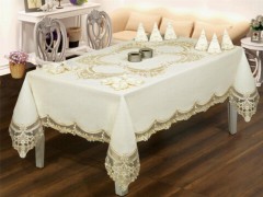 Table Cover Set - French Guipure Elfin Lace Dinner Set - 25 Pieces 100259865 - Turkey