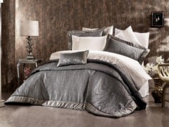 Bed Covers - Dowry Land Stella 3-Piece Bedspread Set Smoked Gray 100332033 - Turkey