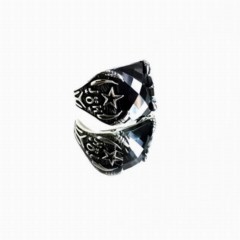Silver Rings 925 - Gendarmerie Special Operations Black Stone Silver Ring 100347693 - Turkey