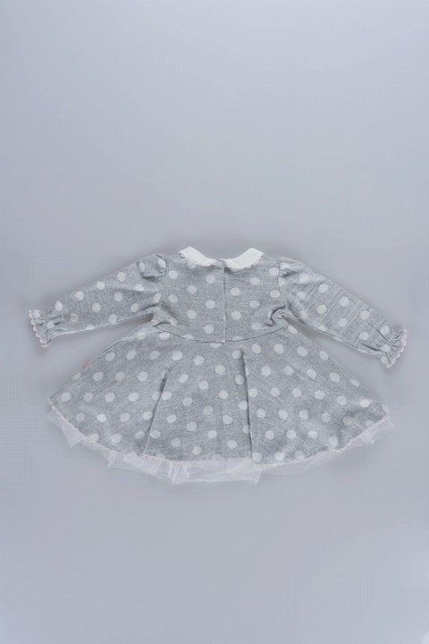 Flower Detailed Baby Girl Dress 100326170