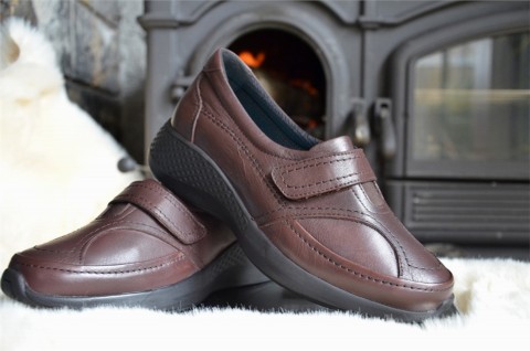 Sneakers & Sports - SHOEFLEX BUNYON - BROWN - WOMEN'S SHOES,Leather Shoes 100325229 - Turkey