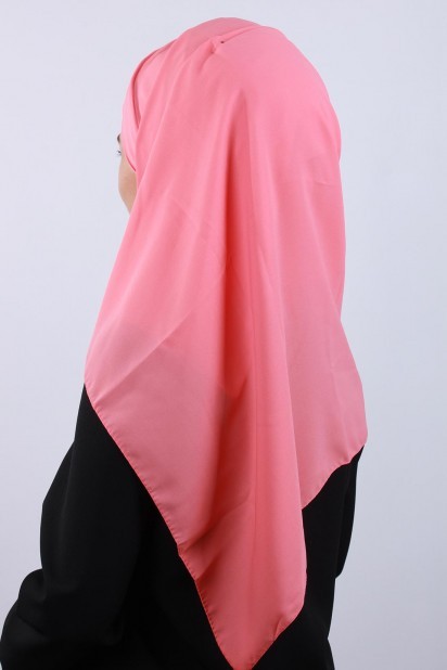 4 Draped Hijab Shawl Pink 100285085
