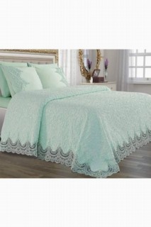 French Guipure Dowry Blanket Set Arus Green 100257316