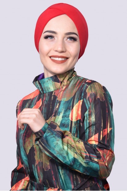 Cross style - Bonnet De Piscine Rouge - Turkey