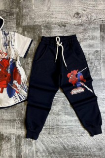 Boys Spider-Man Printed Hooded Short Sleeve White Tracksuit Suit 100327180