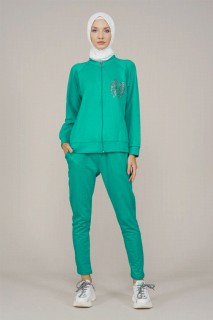 Women's Stone Wing Detailed Tracksuit Set 100342683