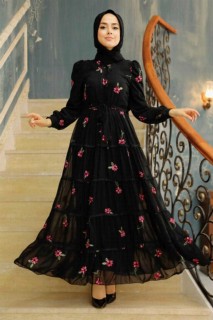 Clothes - Black Hijab Dress 100341614 - Turkey