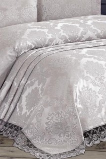 French Lace Kure Bedspread Gray 100260110