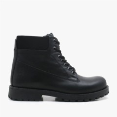 Black Winter Boots Genuine Leather Booties Neson 100278672