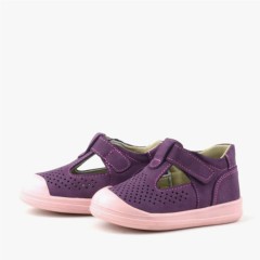 Shaun Genuine Leather Purple Anatomic Baby Sandals 100352395