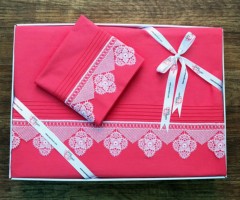 Dowry set - Sparkle Needle Lace Duvet Cover Set Pomegranate Flower 100257995 - Turkey