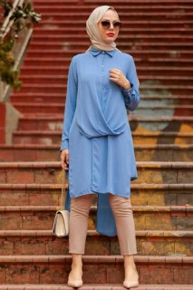 Clothes - Blaue Hijab-Tunika 100338892 - Turkey