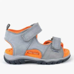 Rakerplus Genuine Leather Grey Sandals For Baby Boys 100278873