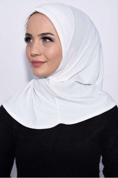 Pratik Pullu Hijab Ekru 100285499