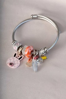 Jewelry & Watches - Pink Rabbit Figured Charm Bracelet 100326578 - Turkey