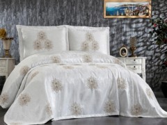 Bedding - Berika French Guipure Dowry Pique Set 4 Pieces Gray 100332575 - Turkey