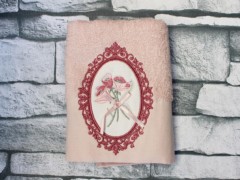 Home Product - Dowry Land Frame Embroidered Dowery Towel Powder 100330291 - Turkey