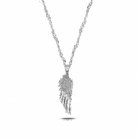 Other Necklace - Eagle Wing Silver Necklace 100346902 - Turkey