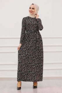 Clothes - Schwarzes Hijab-Kleid 100336619 - Turkey
