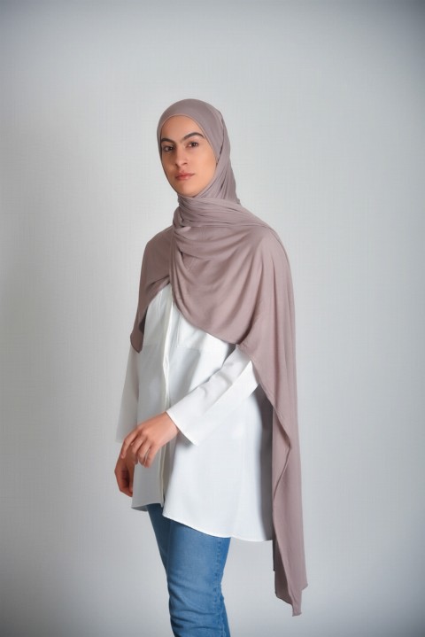 Cotton-Instant Shawl - حجاب القطن الجاهز 100255150 - Turkey