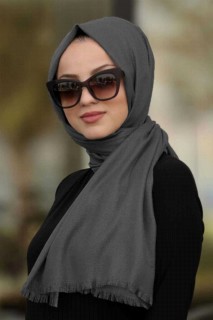 Other Shawls - Rauchfarbener Hijab-Schal 100335539 - Turkey