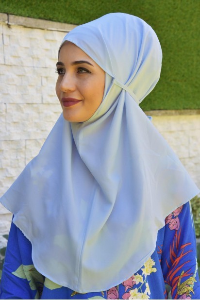 All occasions - Nowa Hijab Babyblau zum Binden - Turkey