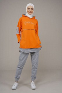 Women's Hooded Reverse Stitched Tracksuit 100325832