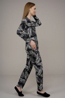 Women's Leaf Patterned Pajamas Set 100325840